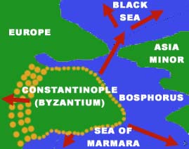 Constantinople trading routes